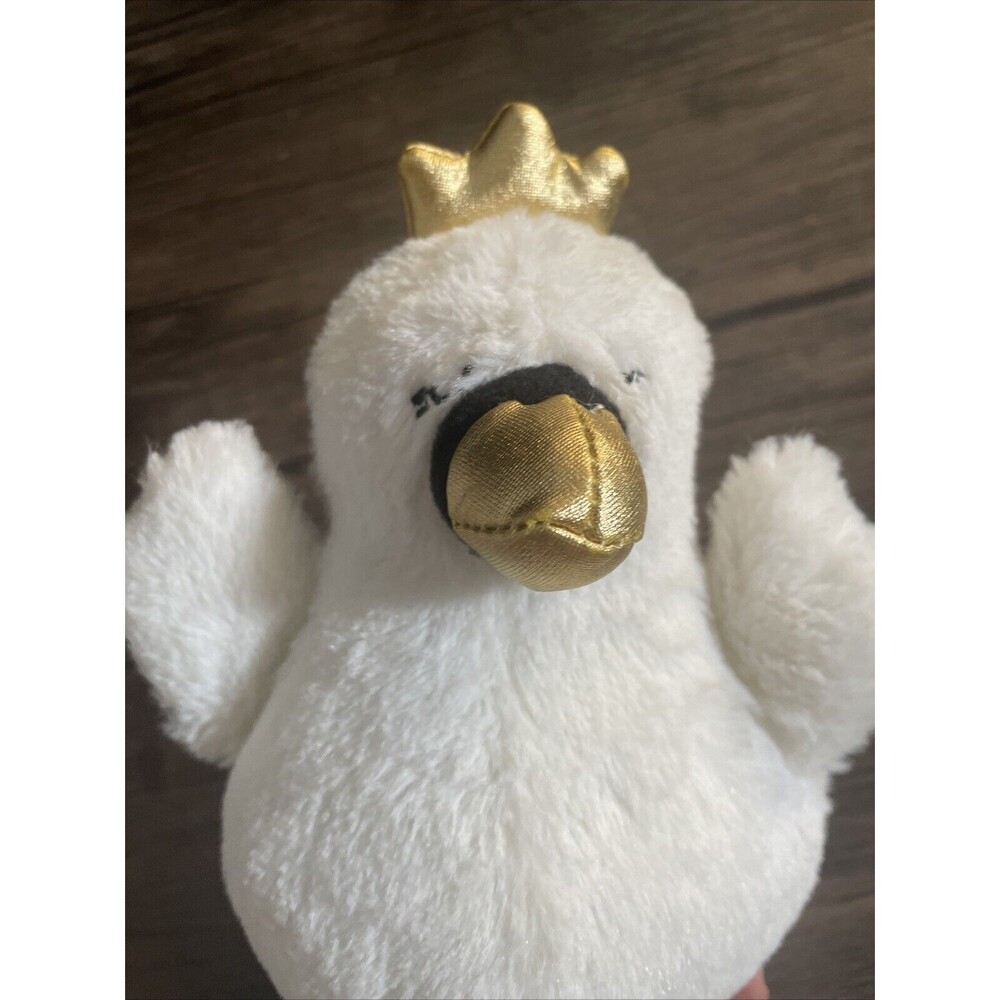Animal Adventure White Bird Swan Plush Gold Beak Crown 7 In 2018 Stuffed Animal